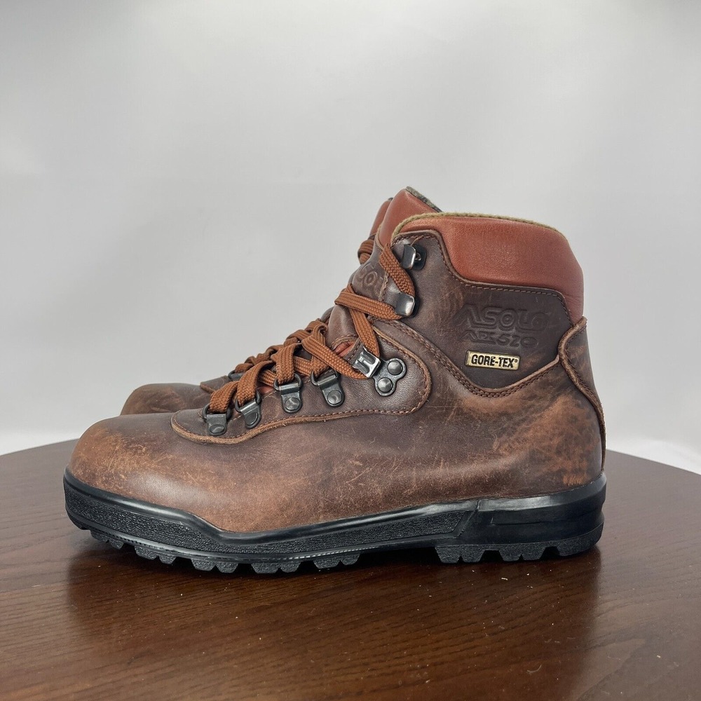 Asolo AFX‎ 520 Boots Women's 7.5 Brown Leather Gore-Tex Lace Up Hiking Shoes